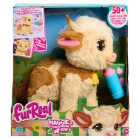 FurReal Maggie the Feed & Follow Cow, 11 Inch Interactive Plush Cow, Boys and Girls Ages 4 Up