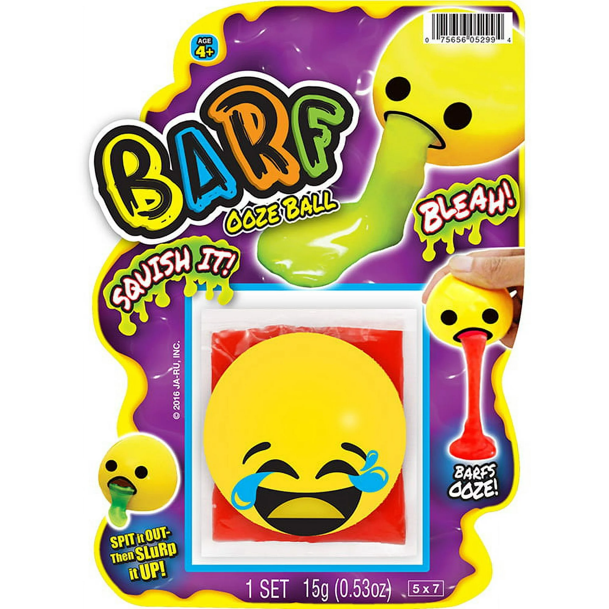 Ja-Ru Barf Slime Ball Novelty Toy, All Ages, TPR