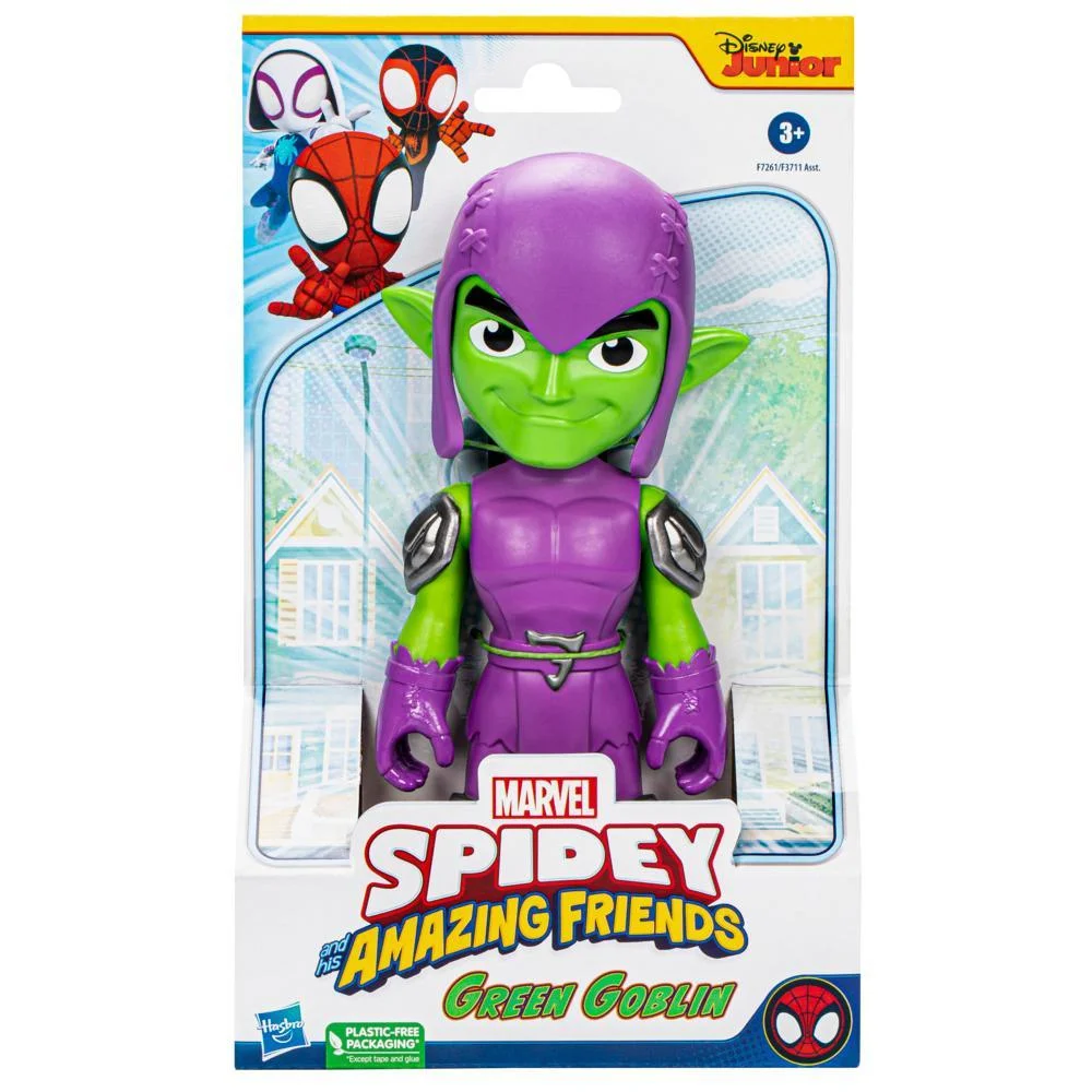 Marvel Spidey and His Amazing Friends Supersized Green Goblin Action Figure, Super Hero Toy