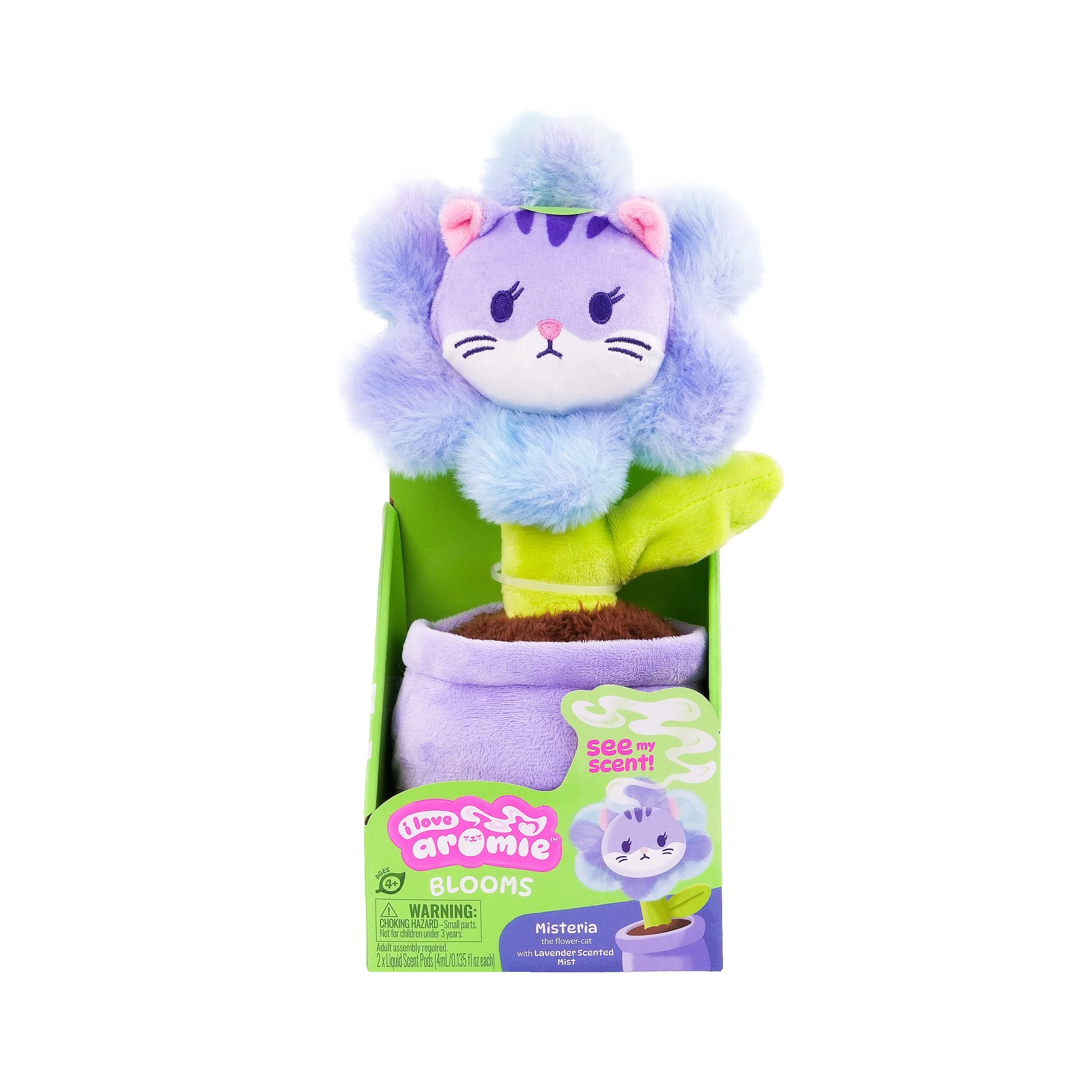 i love aromie™ Misteria - Lavender Scented Flower Plush with Visible Magic Mist. Refillable Fragrance Toy for Kids 4+