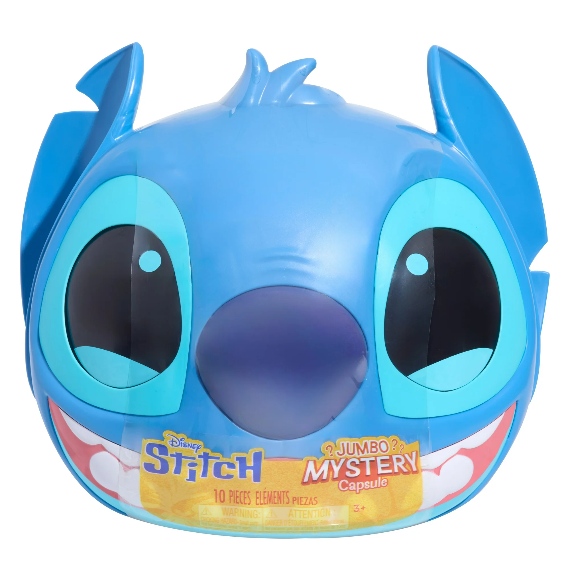 Disney Stitch Jumbo Mystery Capsule, 10 Surprises Inside, Collectible Figures and Plush, Blind Box, Toy for Fans, Boys, Girls, Kids Ages 3 and up