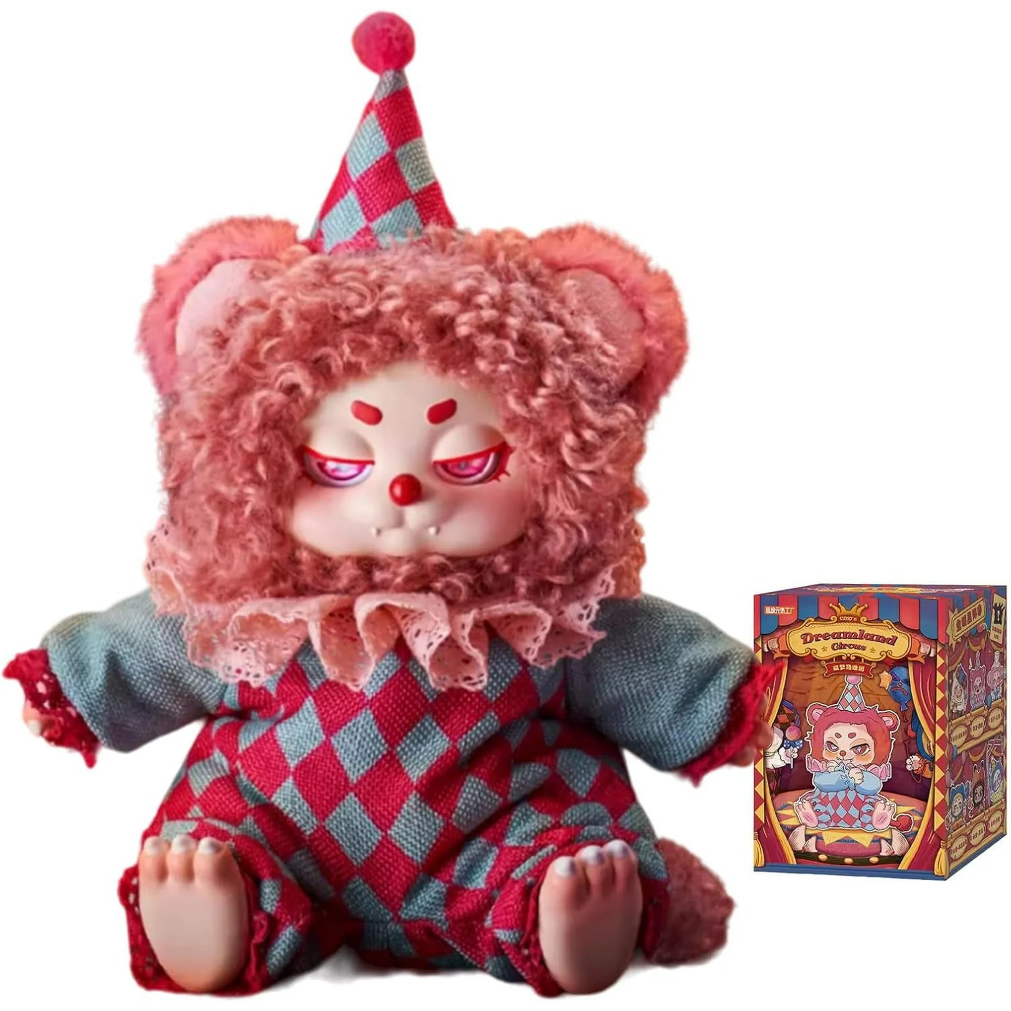 CALEMBOU Plush Doll Blind Box, Calembou Timeshare Cino Dream Tour Circus Series Mystery Stuffed Toy Blind Boxes, Kawaii Collectible Blind Box Plush Birthday Gift for Girls(1 PC, Random)
