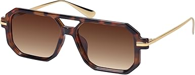 mosanana Trendy Aviator Sunglasses for Women with Polarized Lens Small Retro Style MS52591