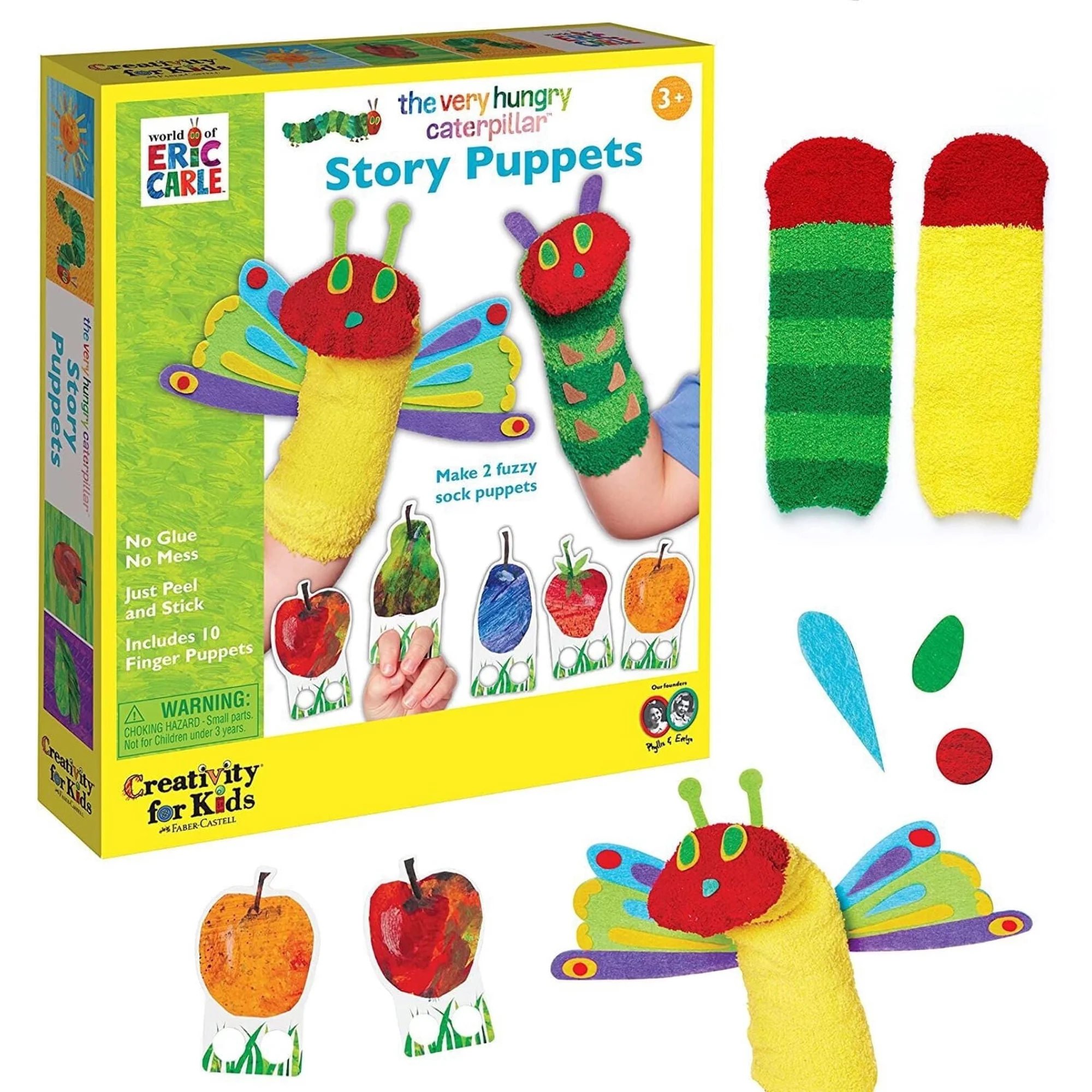 Creativity for Kids The Very Hungry Caterpillar Story Puppets, Craft Kits for Boys & Girls Toddlers 3+