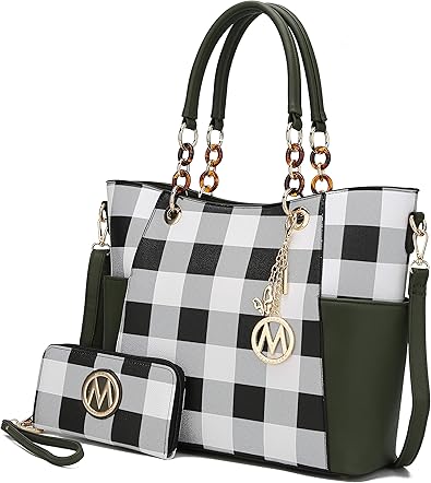 MKF Collection Tote Bag for Women, Handbag Set with Wallet-Top-Handle Bag Vegan Leather Purse by Mia K