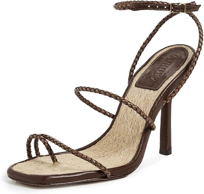 SCHUTZ Women's Kaya Straw Heeled Sandals