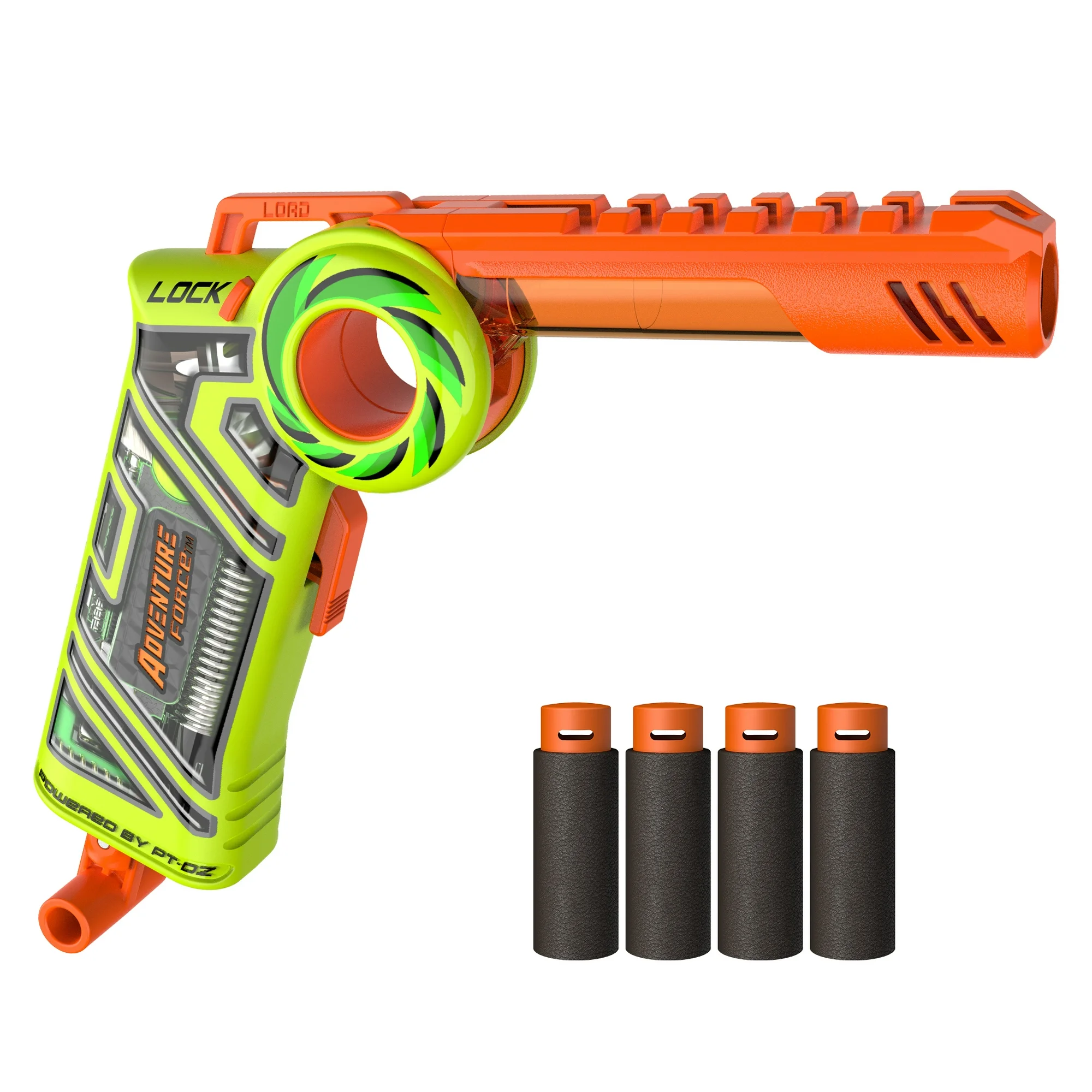 Adventure Force Tactical Strike Cricket Pro Half-Length Quick-Flip Pro Dart Blaster - Blast up to 110 ft with 4 Half-Length Pro Darts, 14+