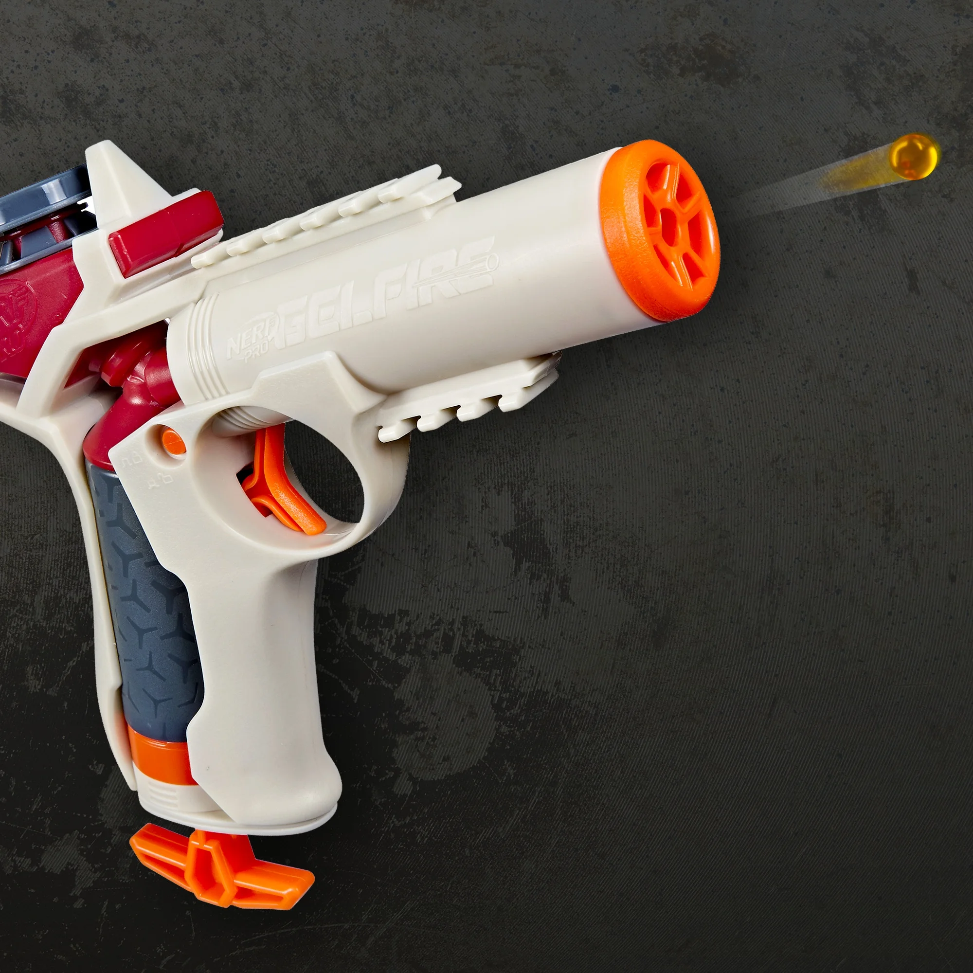 Nerf Pro Gelfire Ignitor Blaster, 1,000 Gelfire Rounds, 60 Round Capacity, T-Pull Priming, Eyewear