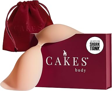 CAKES Body® Adhesive Strapless Bra - Reusable Cakes™ Sticky Bra for Fuller Looking Seamless Shape - Sculpting Solution