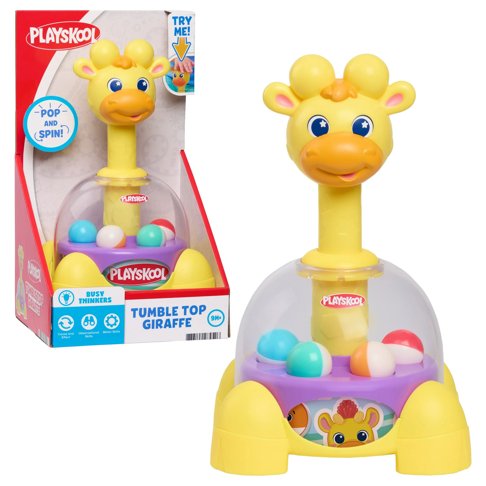 Playskool Tumble Top Giraffe Interactive Toy with Sounds, Toddlers Ages 18 Months and up