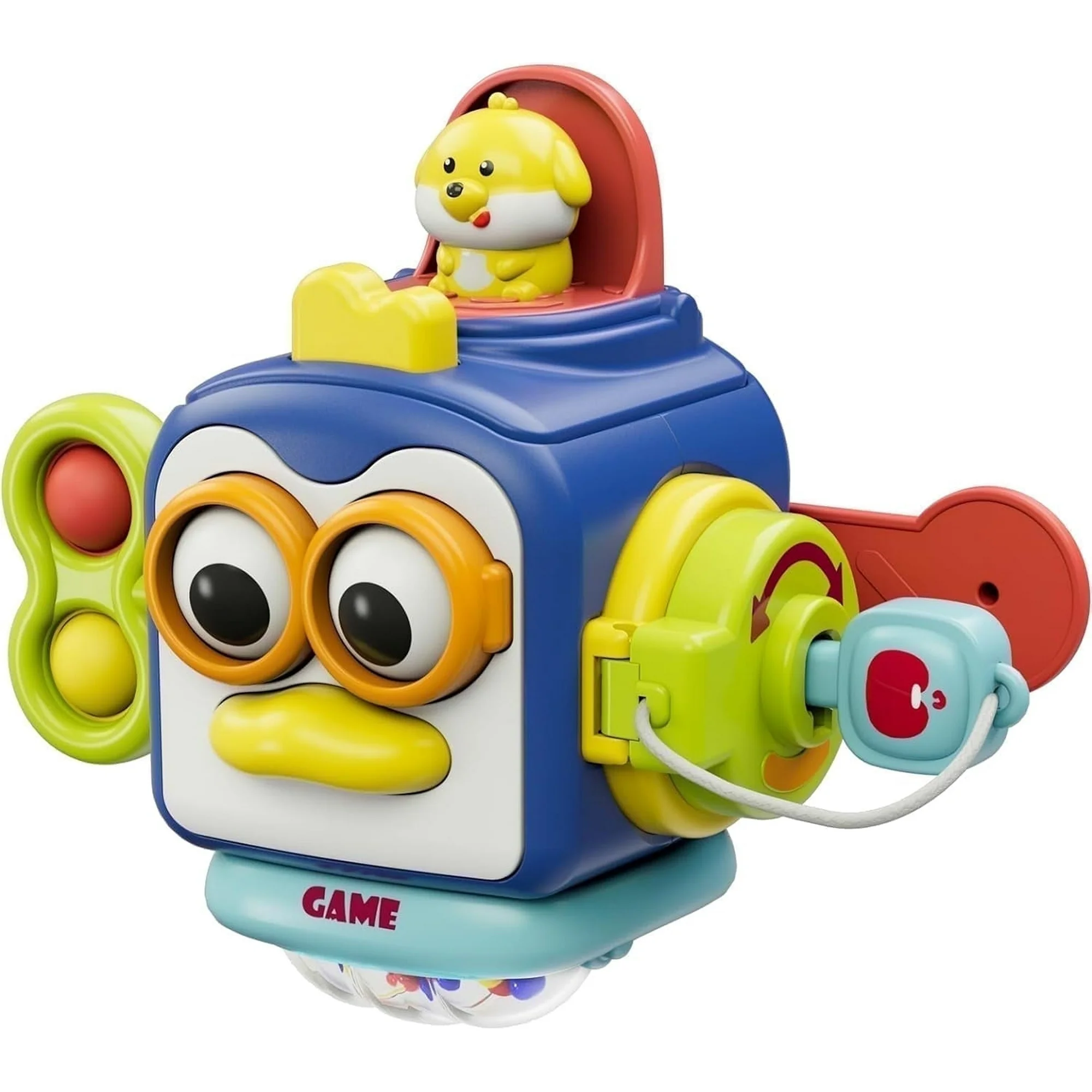 Montessori Toys for 2 Year Old, Sensory Toys for Toddlers 2 3, Travel Activities Busy Cube, Baby Gifts for 18 24 Month, Motor Skills Educational Learning Toys