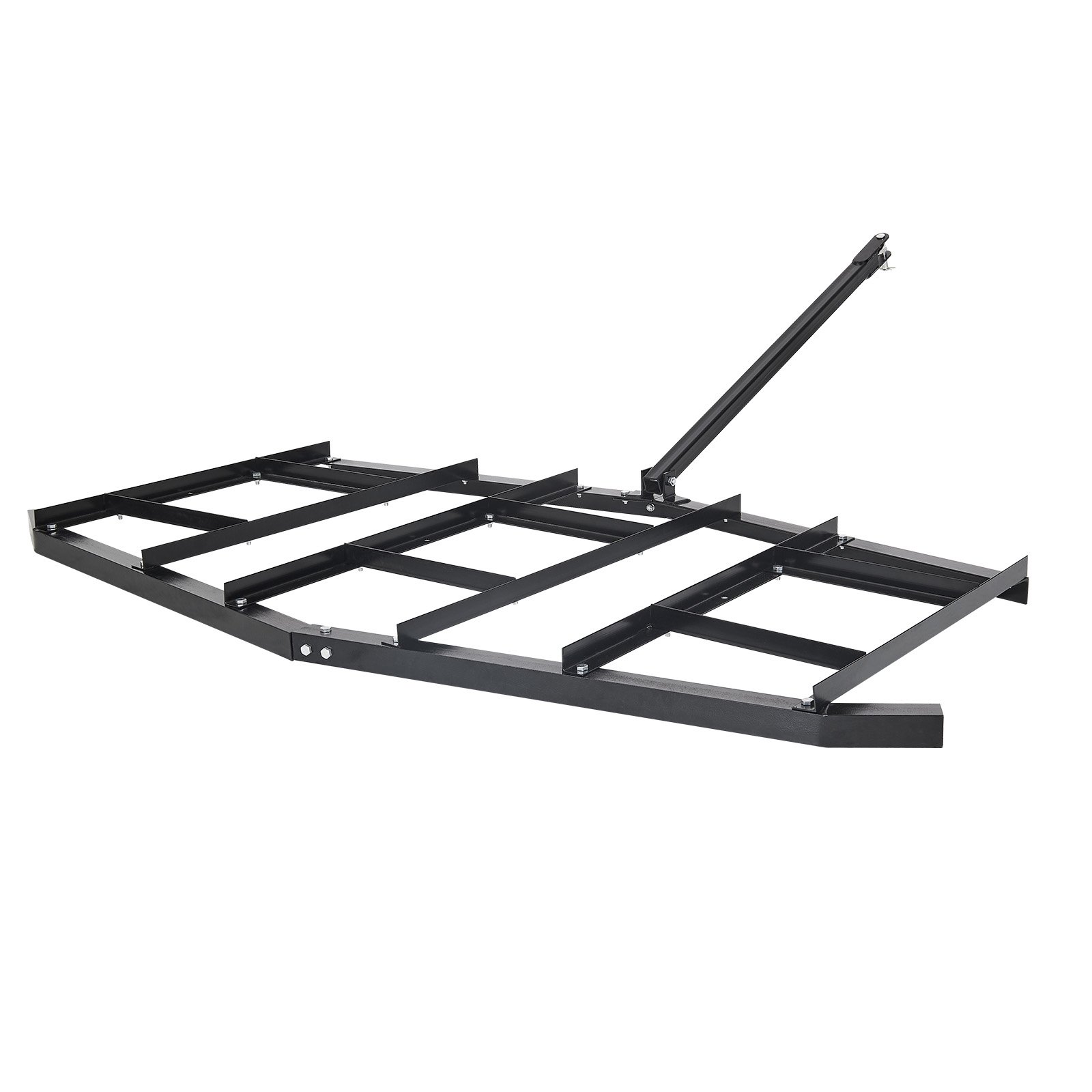 KFFKFF Drag Harrow, 84" Span Towable Drag Harrow, Q235 Steel Driveway Leveler with Modifiable Bars & Pin Hitch, Can Bear up to 50 lbs, Tractor Driveway Harrow Suitable for ATVs, UTVs