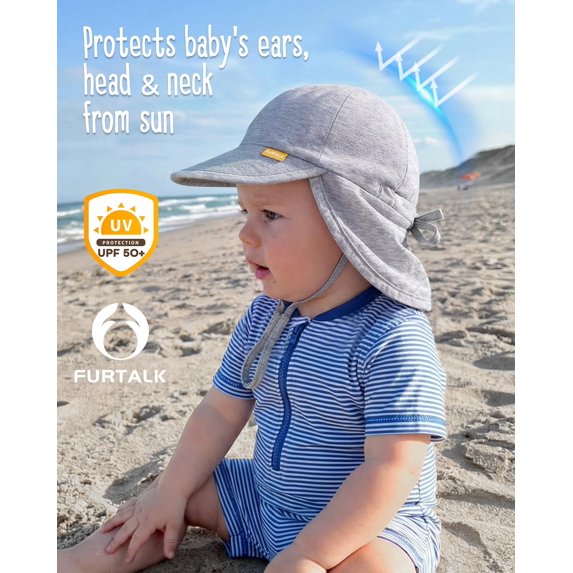 FURTALK Baby Sun Hat UPF 50+ UV Ray Sun Protection Cotton Toddler Hats for Boys Girls