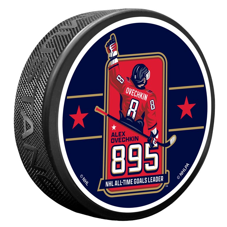 Alexander Ovechkin Washington Capitals NHL All-Time Leading Goal Scorer 895 Hockey Puck