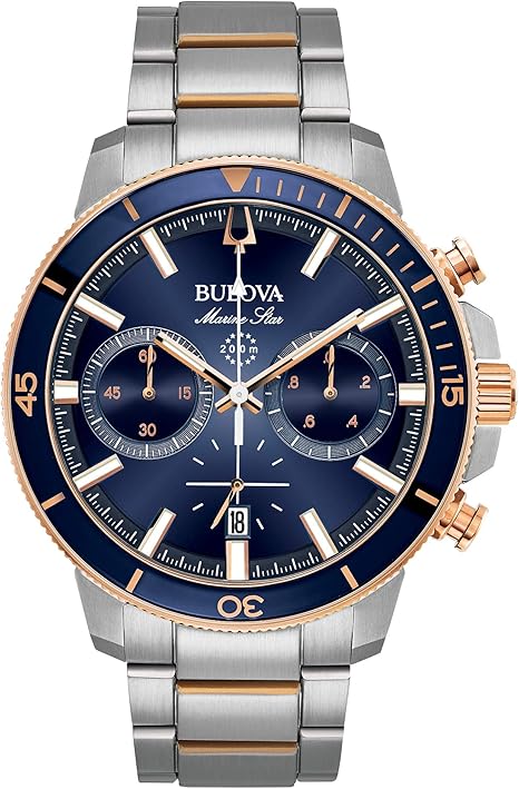 Bulova Men's Marine Star Series C Two-Tone Stainless Steel 6-Hand Chronograph Quartz Watch