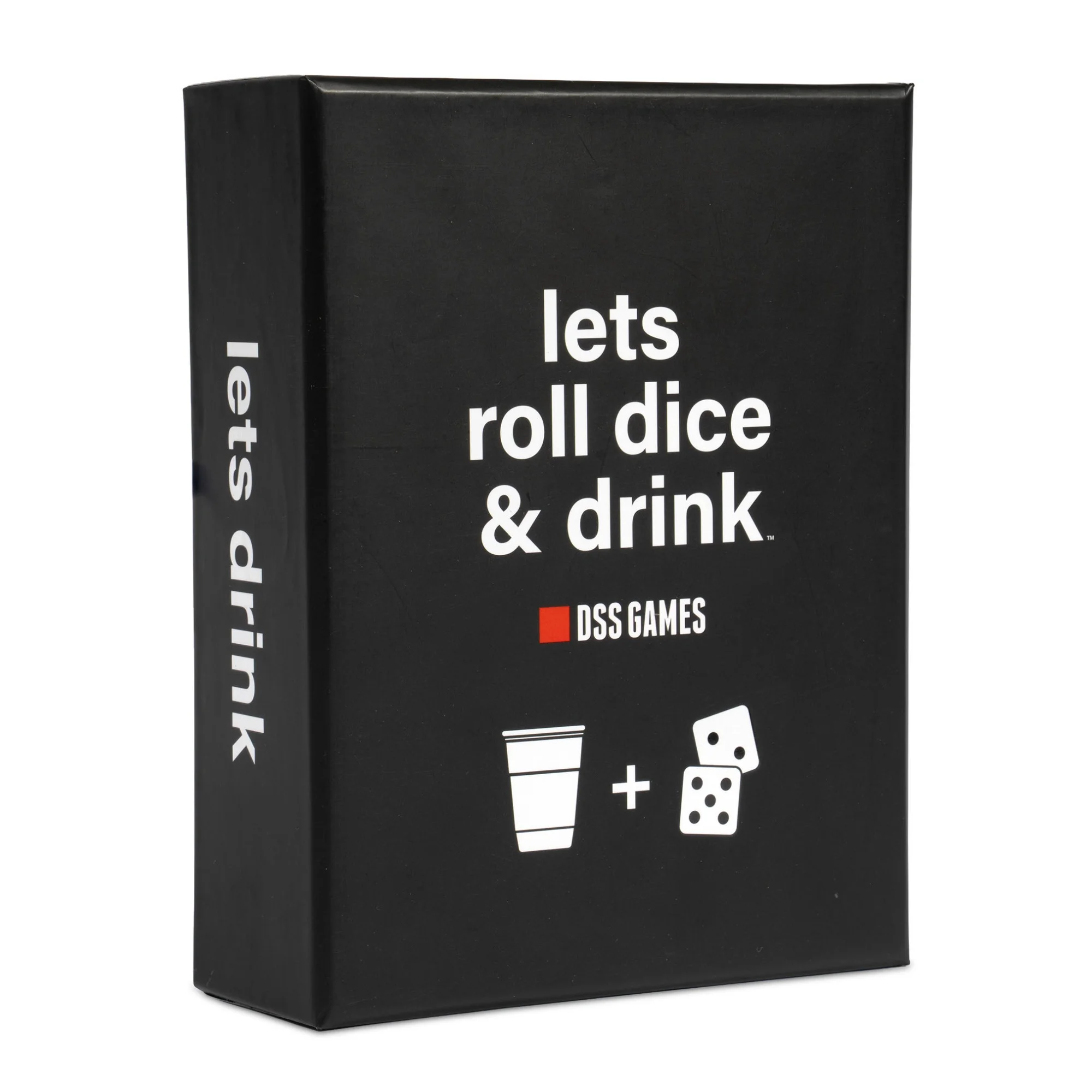 Lets Roll Dice & Drink - a Drinking Party Card Game by DSS Games. Perfect for friends, game night, pregames, college, 21st birthday gift