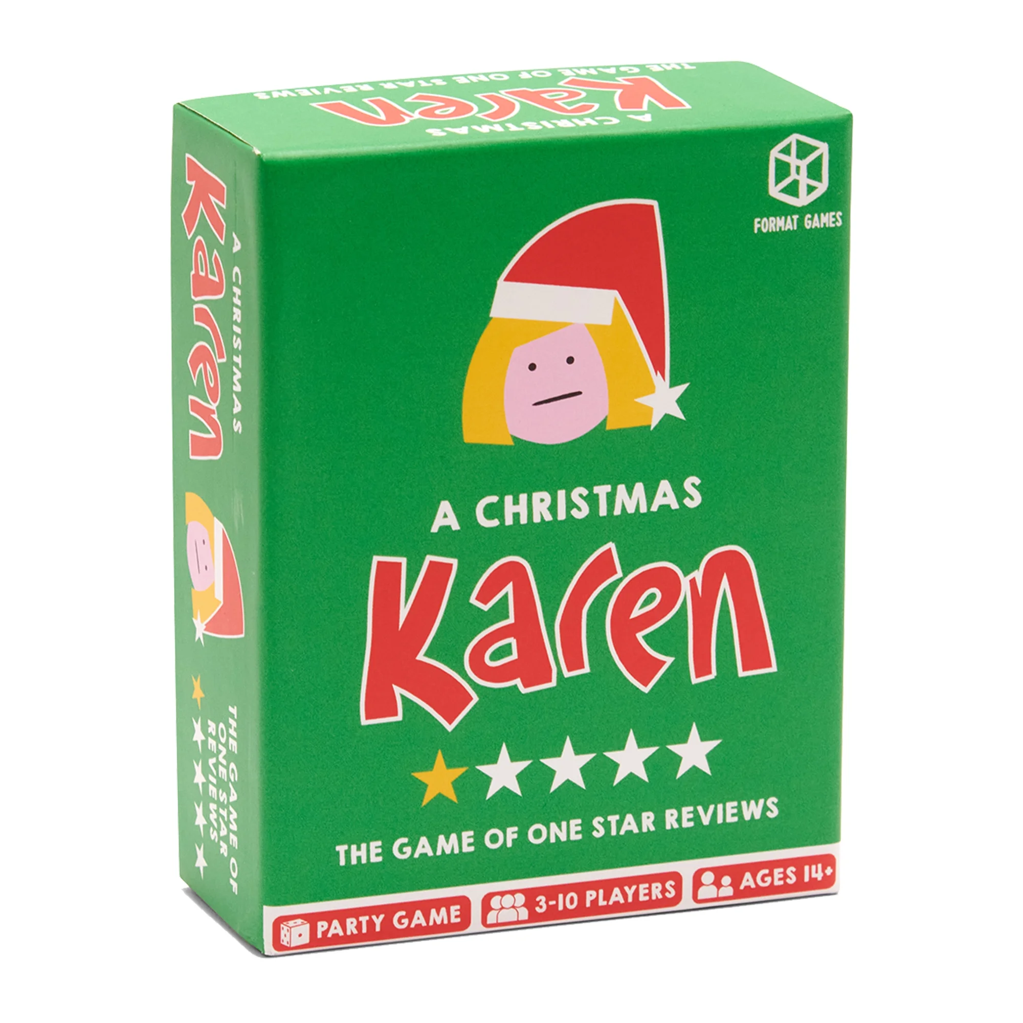 A Christmas Karen Party Game - Festive Bluffing Game with One-Star Reviews!