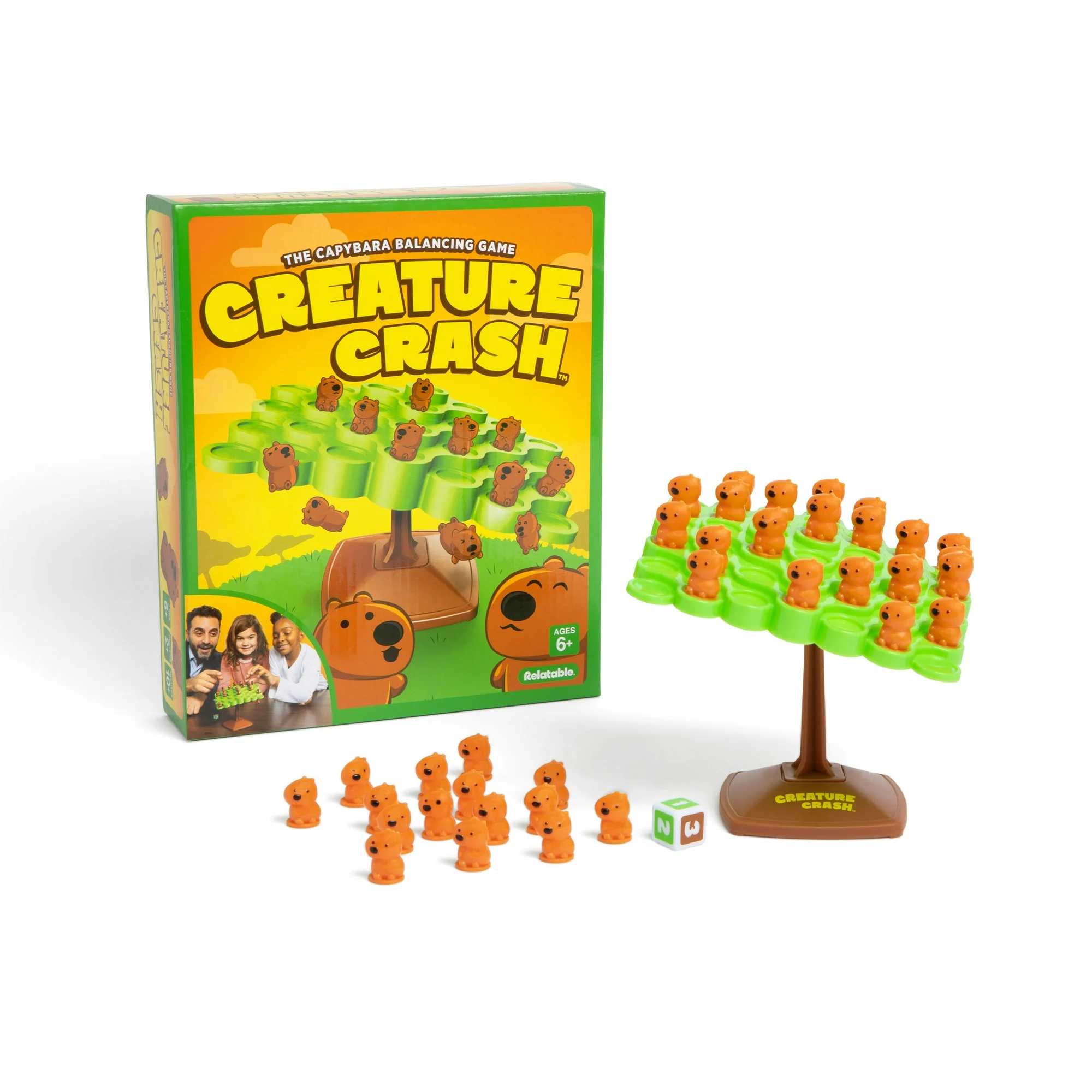 Creature Crash Capybara Balance Board Game for Family Fun
