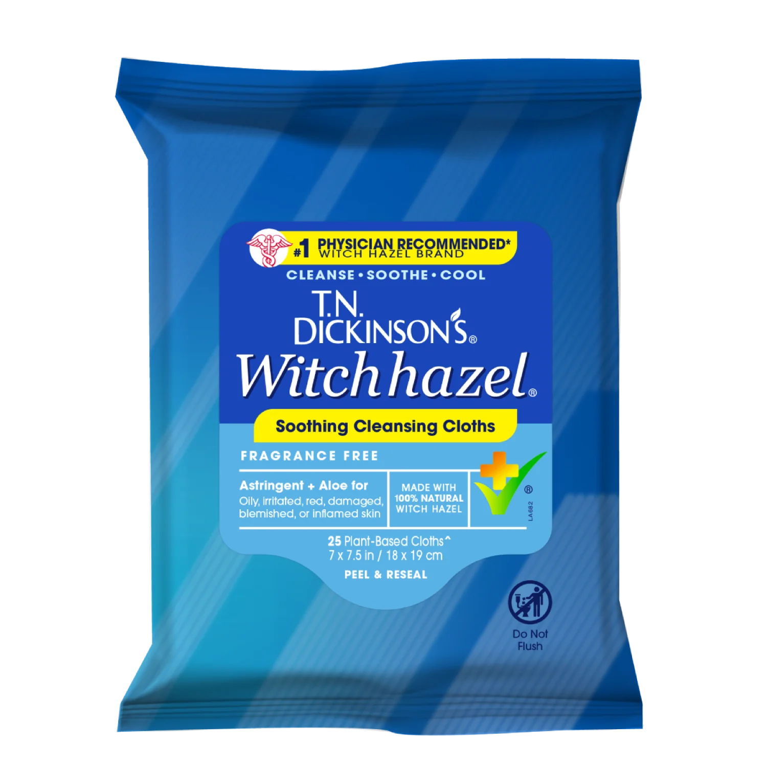 T.N. Dickinson's Witch Hazel Cleansing Cloths, 25 Count