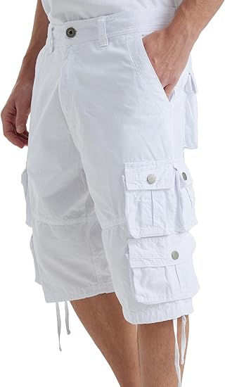 YGREYG Mens Cargo Shorts Long Capri Below The Knee Shorts 3/4 Relaxed Fit Long Shorts with Pockets