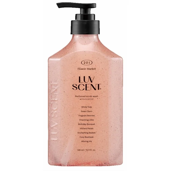 Luvscent Flower Market Scrub Wash for All Skin Types 16.9 fl oz