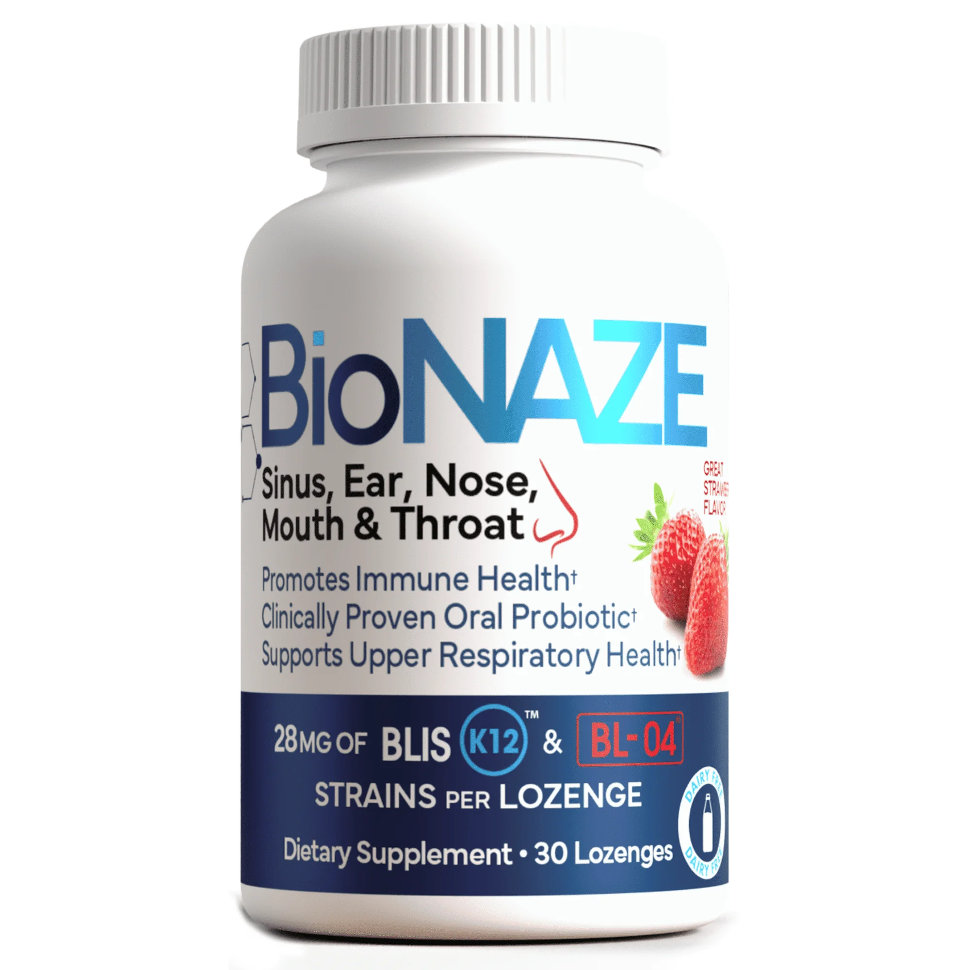 BioNaze Oral Probiotic BLIS K12 & BL-04 for Sinus, Throat, Mouth & Gut