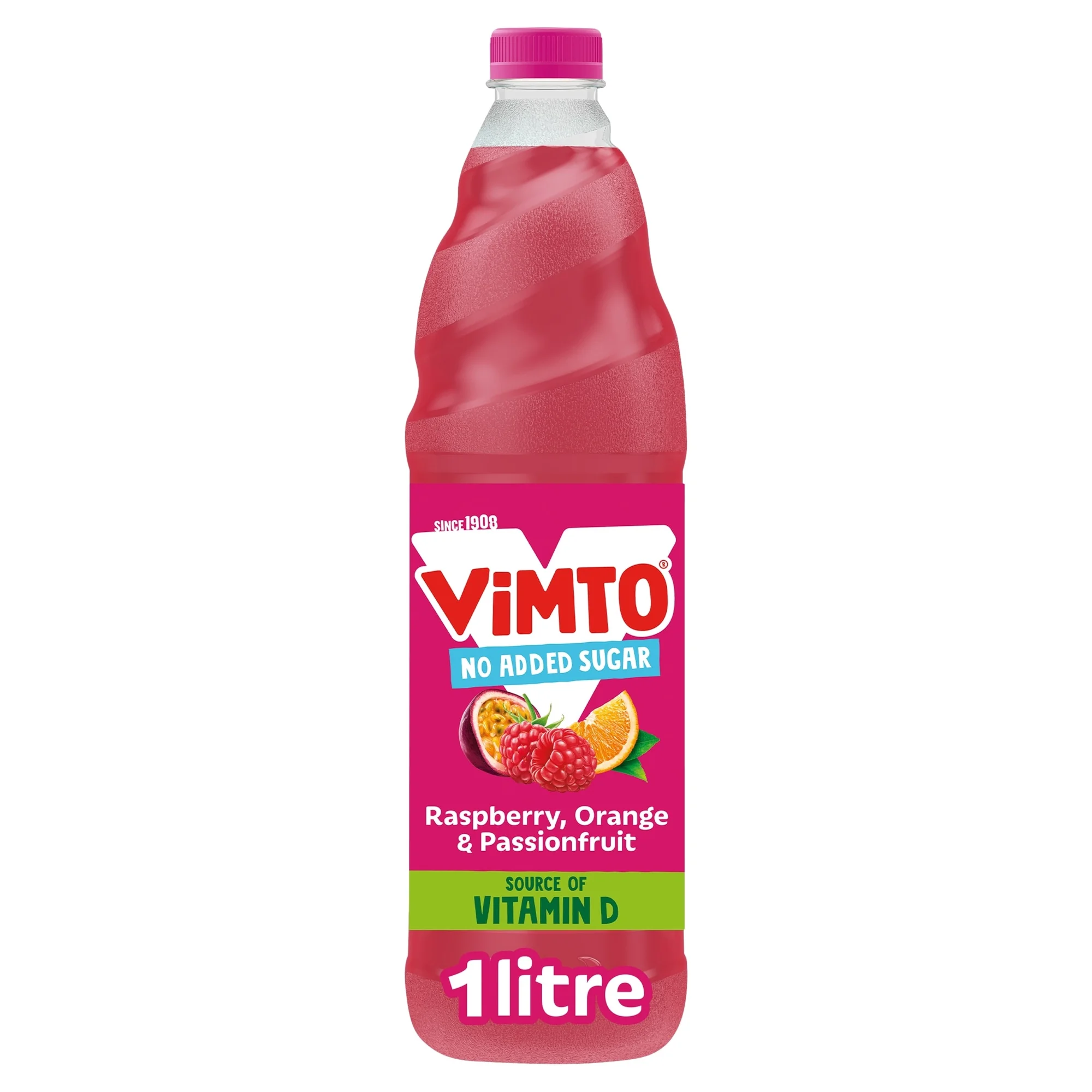 Vimto Remix Orange Raspberry Pasn/ Fruit Squash 1L, Imported from Britain