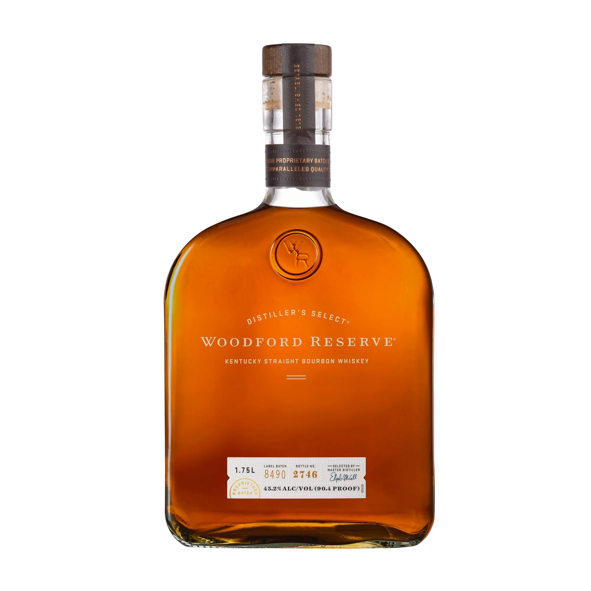 Woodford Reserve Kentucky Straight Bourbon Whiskey, 1.75 L Bottle, 90.4 Proof