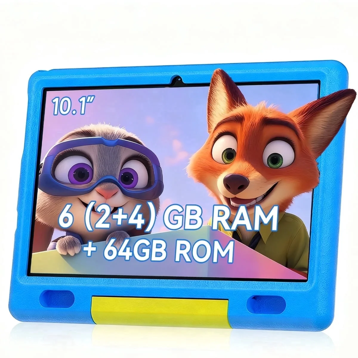 AEEZO 10.1 Inch Kids Tablet, 6GB RAM 64GB ROM HD IPS Display for 3-12 years with Kid-Proof Shockproof Case, Blue
