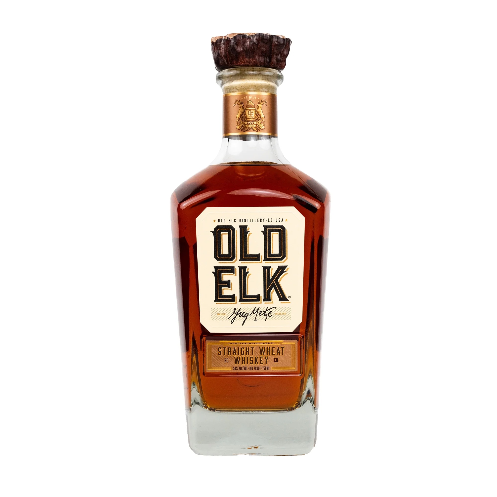 Old Elk Straight Wheat Whiskey Aged 5 YR, 750 ml Bottle, 50% ABV