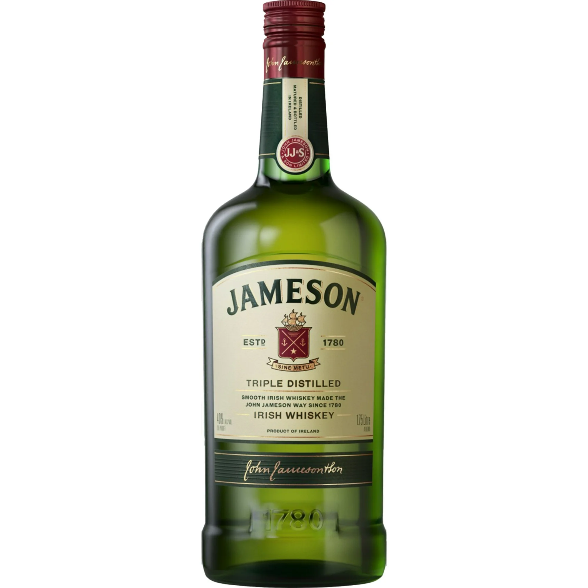 Jameson Original Irish Whiskey, 1.75 L Bottle, 40% ABV