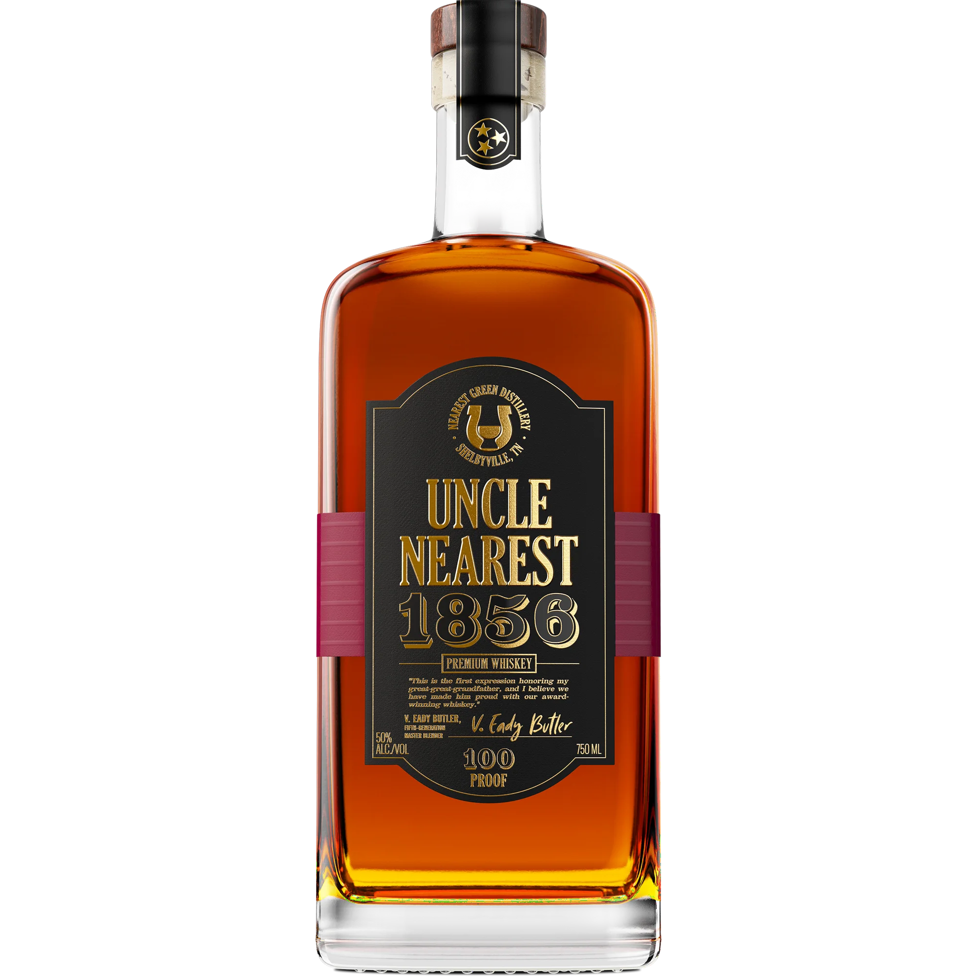 Uncle Nearest 1856 Premium Bourbon Whiskey, 750 mL Glass Bottle, 50% ABV