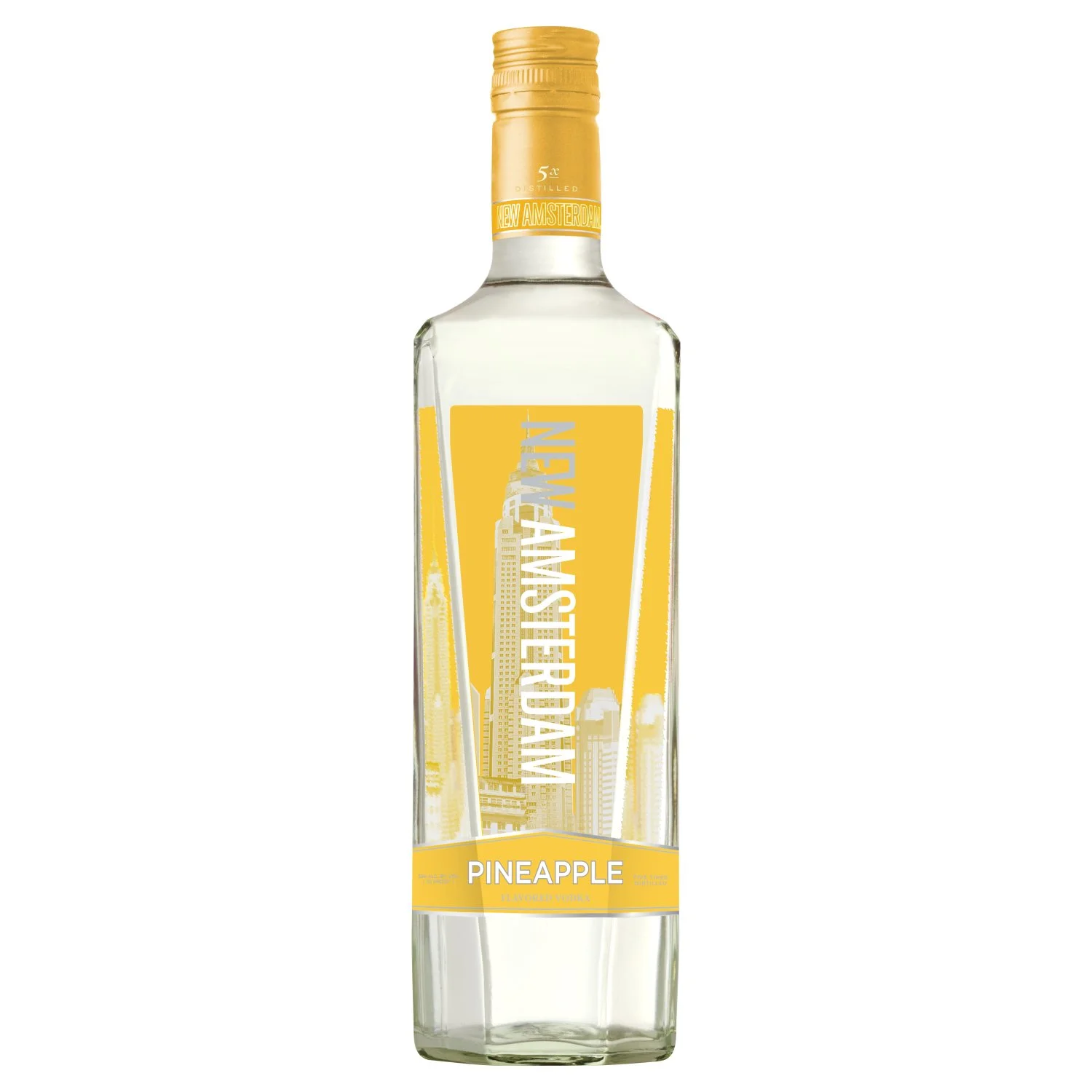 New Amsterdam Pineapple Flavored Vodka, 750 mL Bottle, 35% ABV