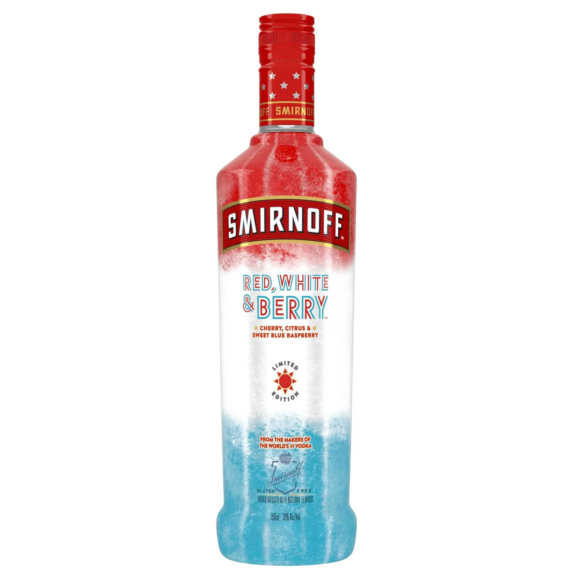Smirnoff Red, White & Berry (Vodka Infused With Natural Flavors), 750 mL, 30% ABV