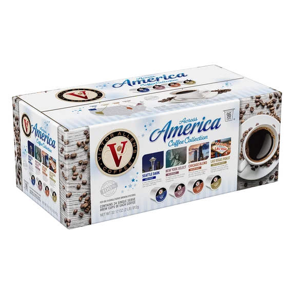 Victor Allen's Coffee Across America Variety Pack, 96 Count, Single Serve Coffee Pods for Keurig K-Cup Brewers