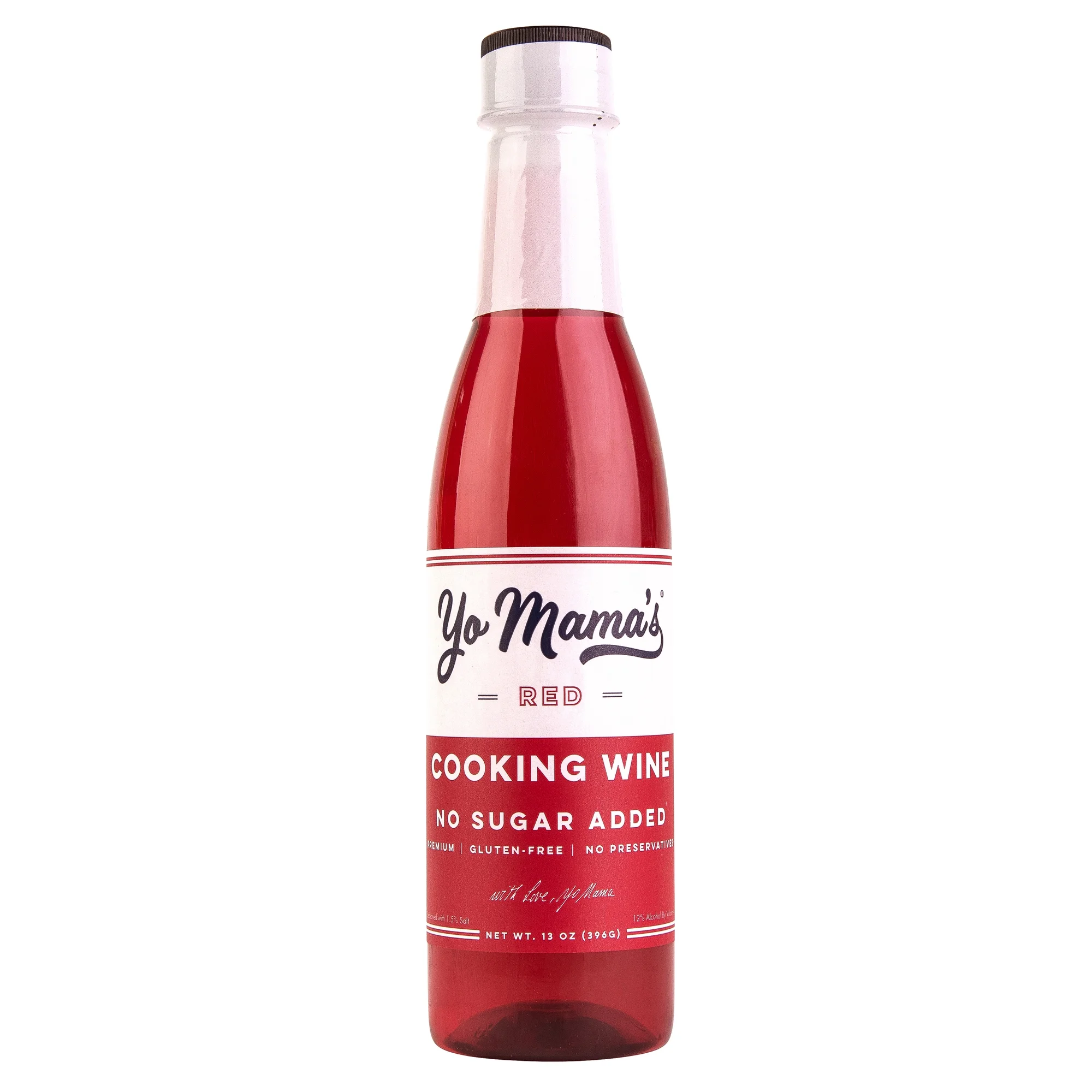 Yo Mama's Foods Premium Red Cooking Wine, No Sugar Added, Gluten Free, 1 Bottle
