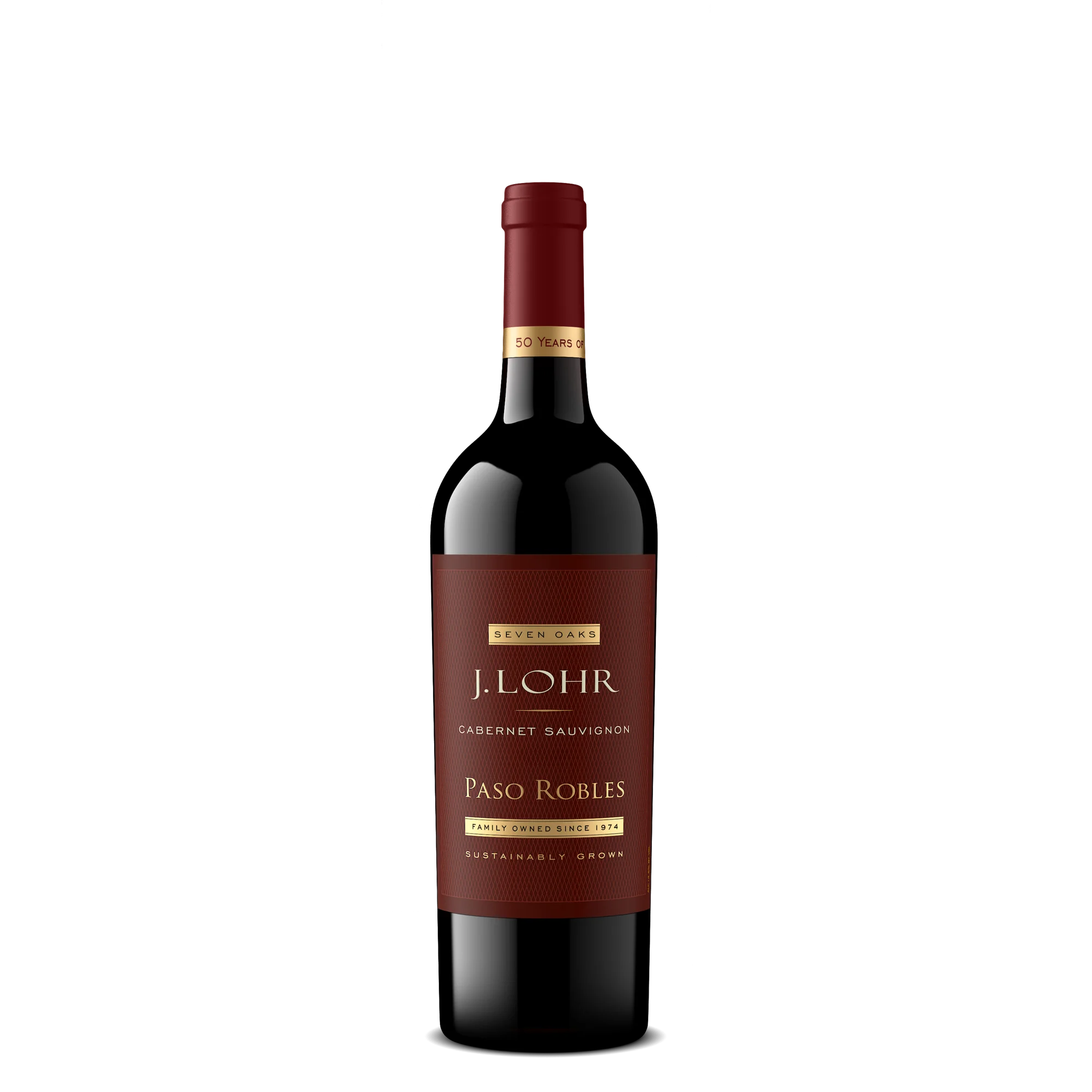 J. Lohr Estates Seven Oaks Cabernet Sauvignon Red Wine, Paso Robles California, 750 ml ,Glass Bottle, 13.9% ABV