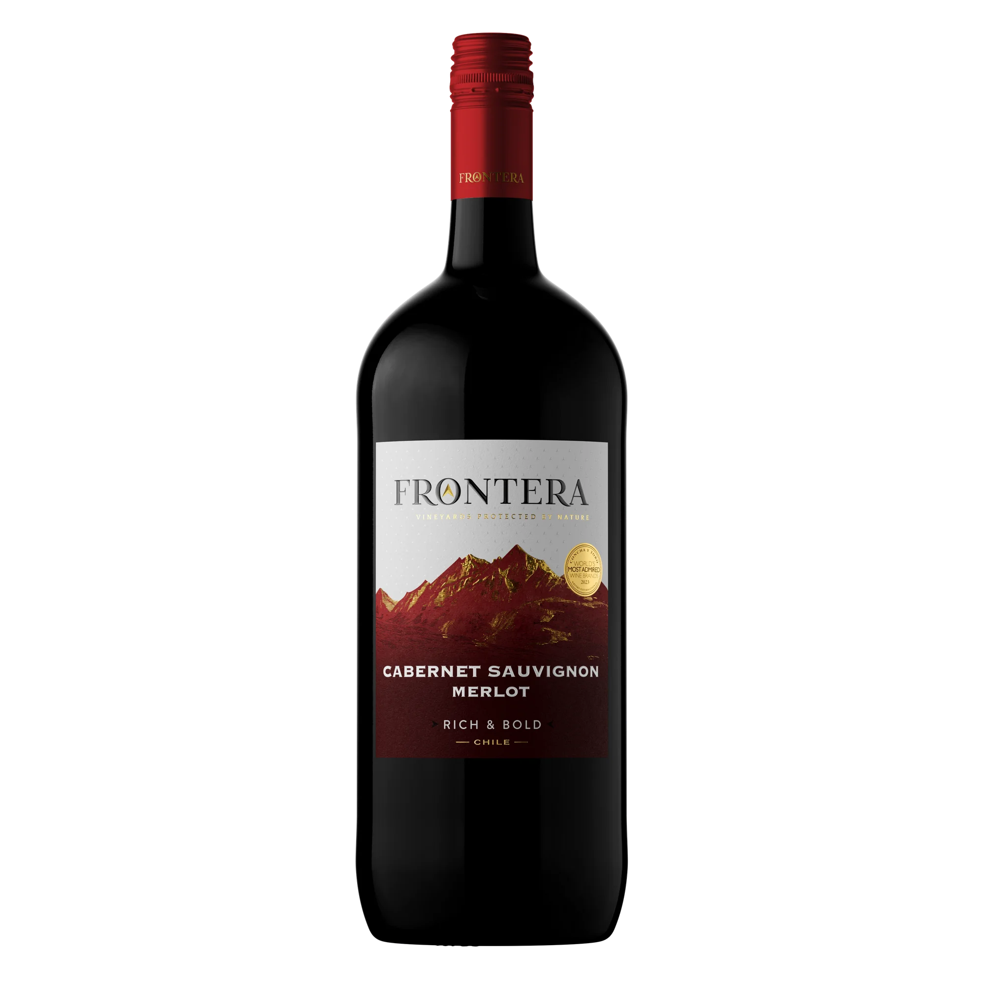 Frontera Cabernet Sauvignon/Merlot Red Wine Chile, 1.5 L Bottle, 12% ABV