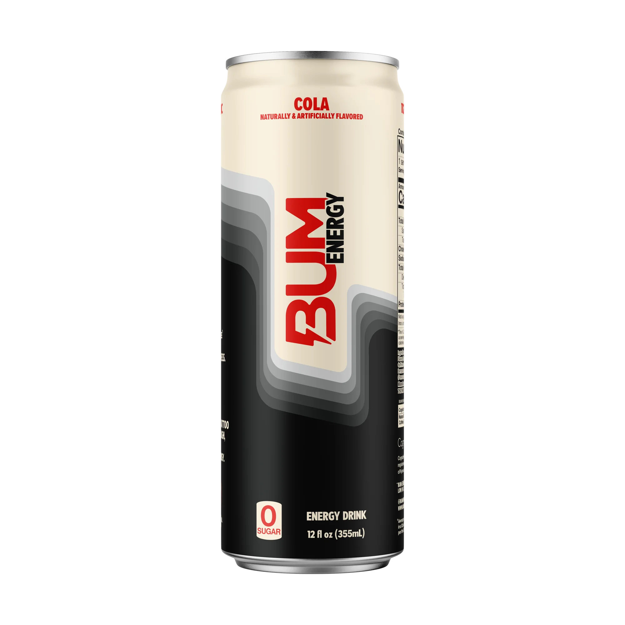 BUM Energy Cola Energy Drink, 112 mg Natural Caffeine, 12 fl oz