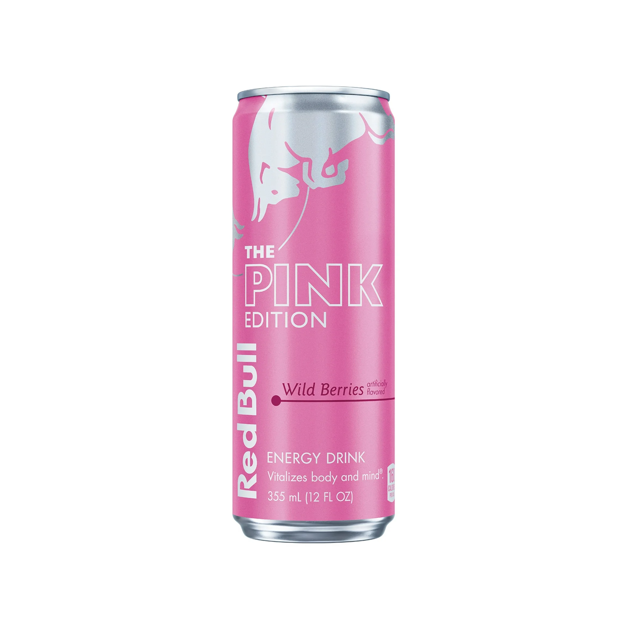 Red Bull Pink Edition Energy Drink, Wild Berries, 12 fl. oz. Can, 114mg Caffeine, Taurine