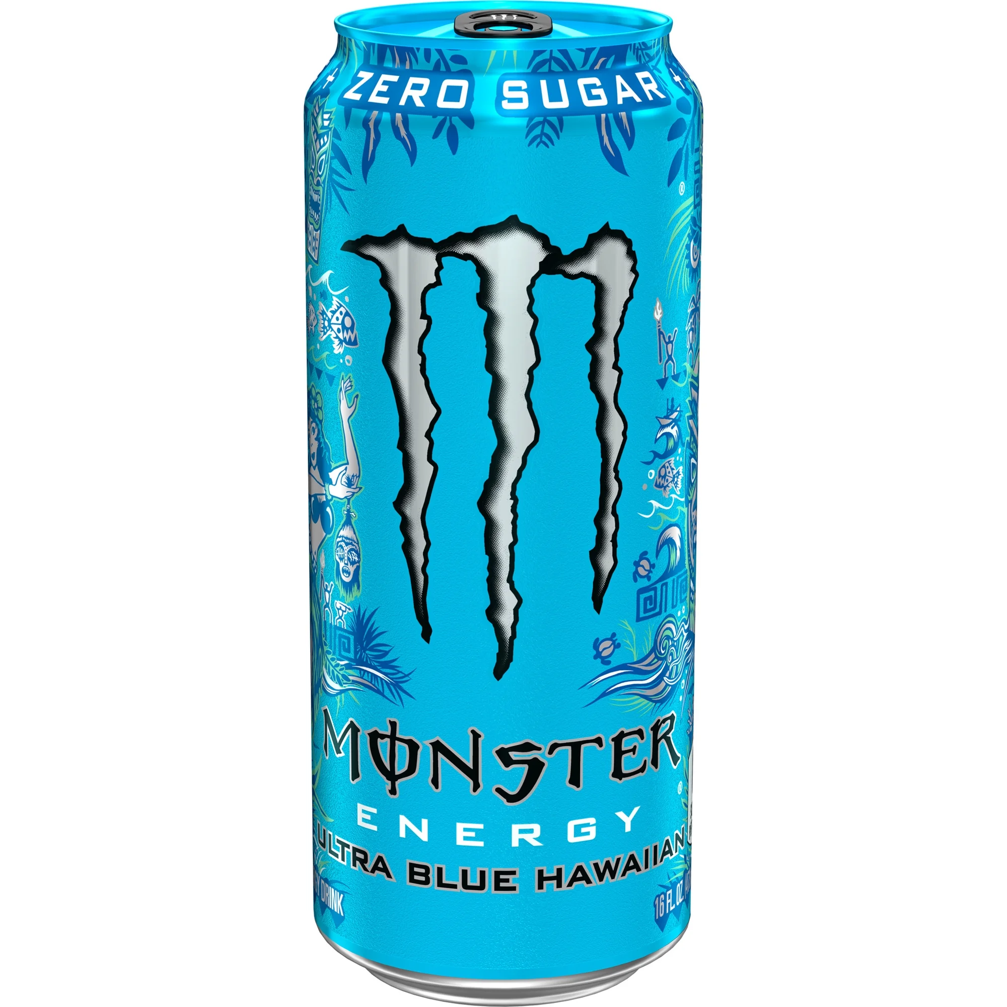 Monster Energy Ultra, Blue Hawaiian, Sugar Free Energy Drink, 16 Fl Oz