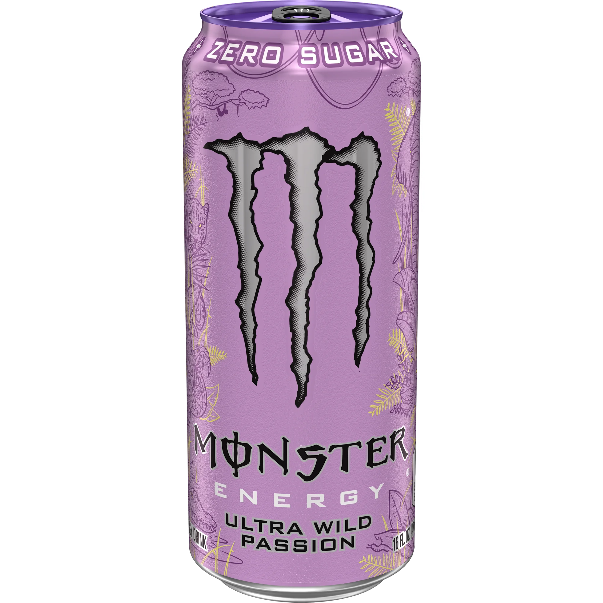 Monster Energy, Ultra Wild Passion, Zero Sugar Energy Drink, 16 fl oz, Can