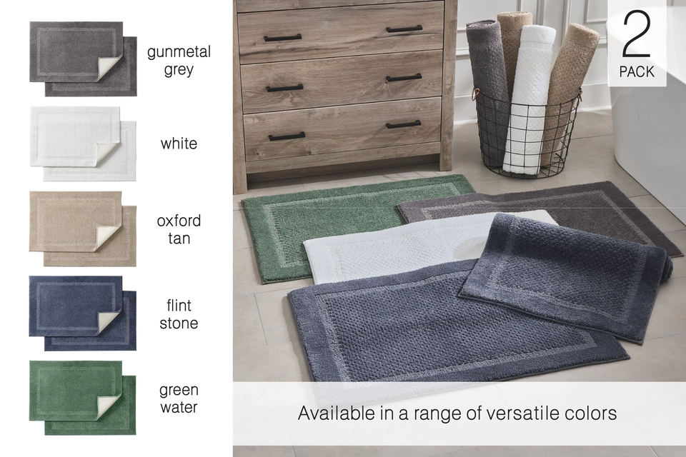 Purely Indulgent Bath Rugs, 2-pack