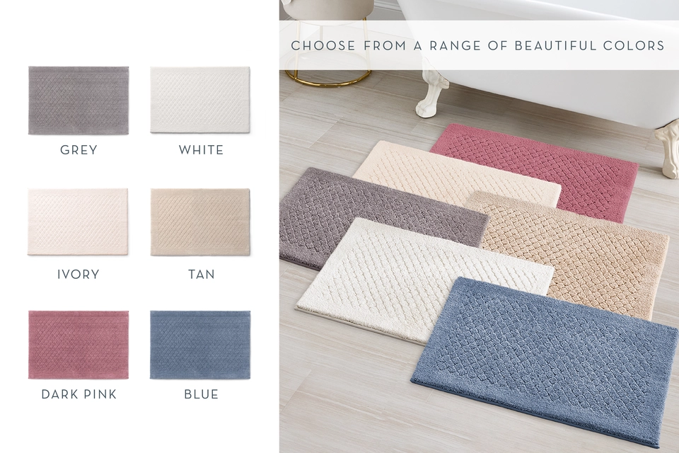 Charisma Drylon Diamond Bath Rugs, 2-pack