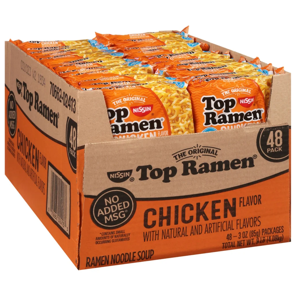 Nissin, Top Ramen, Chicken, 3 oz, 48-Count