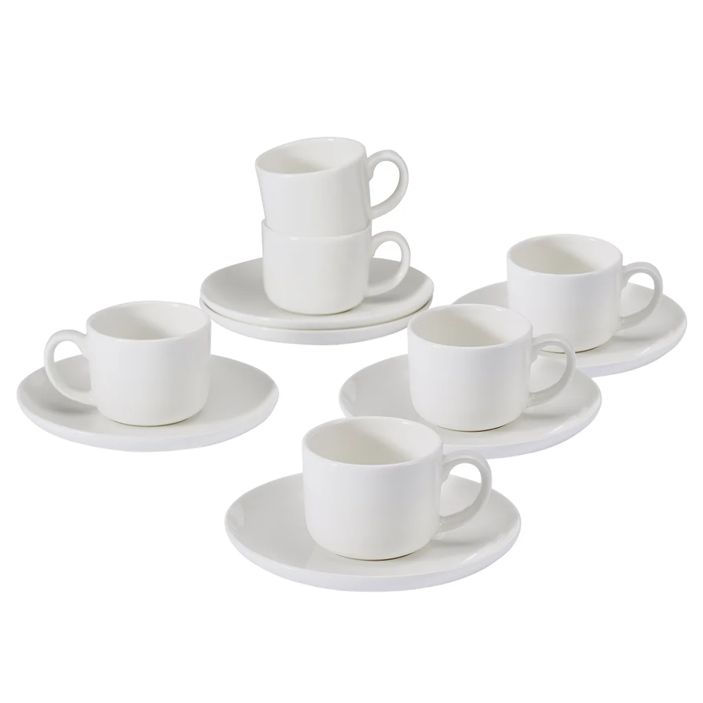 Mikasa Set of 6 Espresso Cups & Saucers
