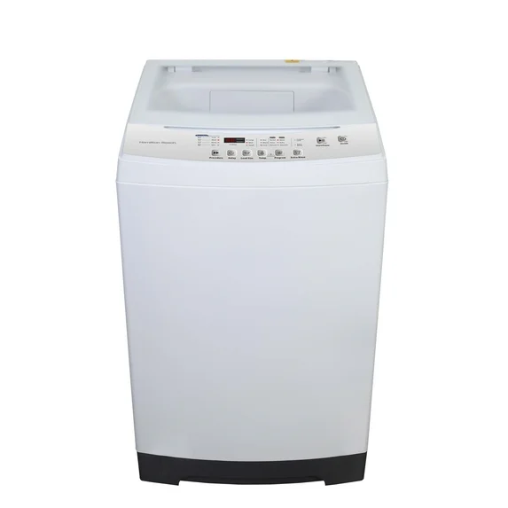 Hamilton Beach 1.7 Cu. ft. Top Load Portable Washing Machine with 6 Wash Cycles, 8 Water Levels, Quick-Connect Sink Adapter, White