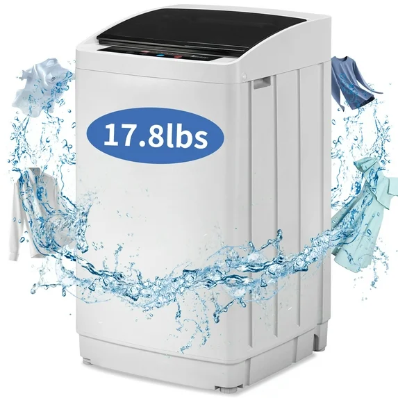 Ktaxon 17.8lbs Portable Fully Automatic Washing Machine W/ Drain Pump