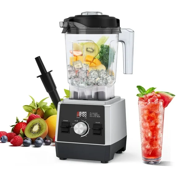 Aeitto Blender for Kitchen,68oz 1800W Smart Blender for Smoothies withStainless Steel 6-Blade,7 Preset Programs,Digital Timer & Custom Speed Control