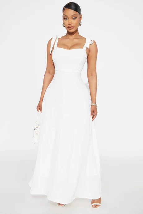 Shana Airflow Maxi Dress - White